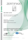 Zertifikat ISO 9001:2015